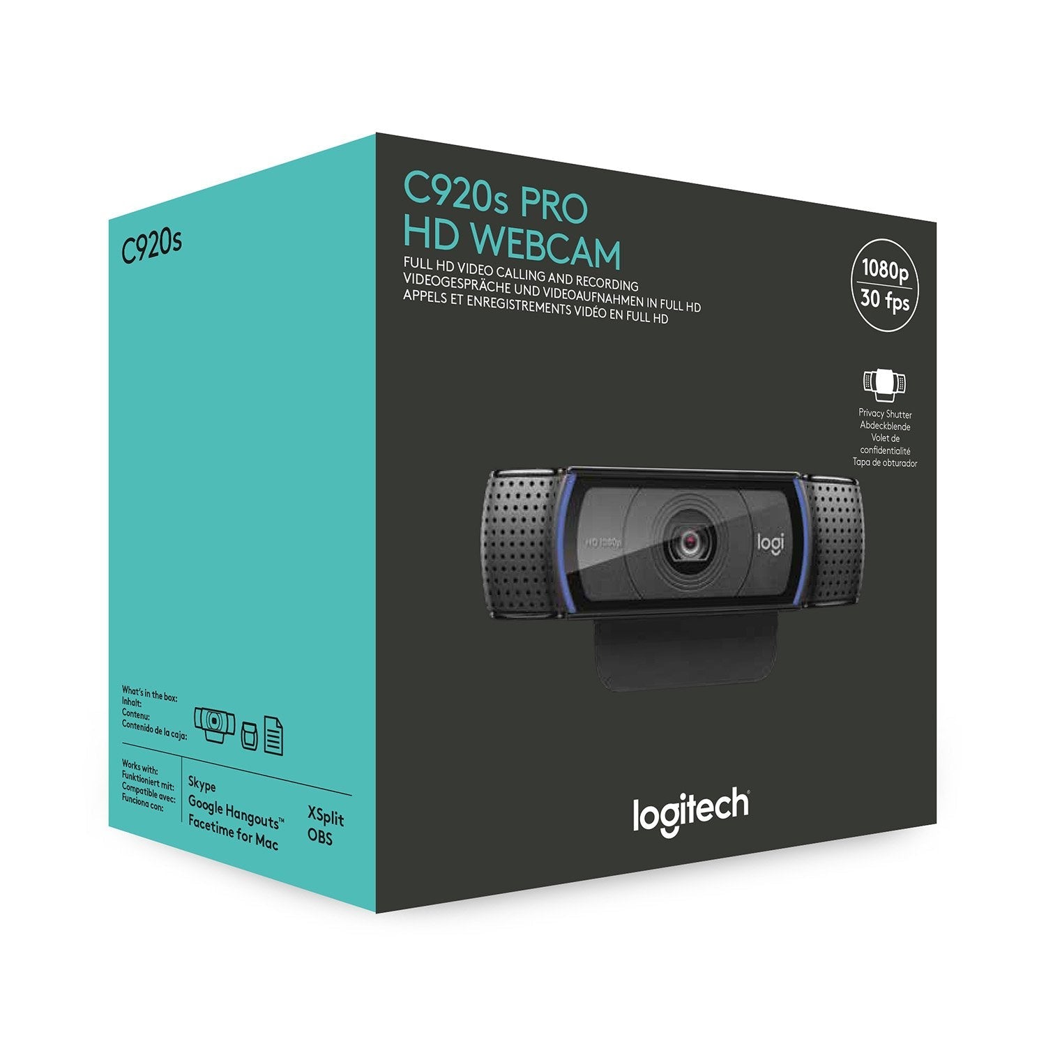 EAN 5099206082199 - Logitech 960-001252 cámara web 1920 x 1080 Pixeles USB Negro imagen 7