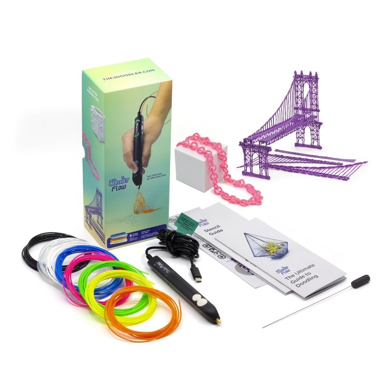 EAN 0817005024432 - 3Doodler FLOW lápiz 3D 2,2 mm Negro imagen 1