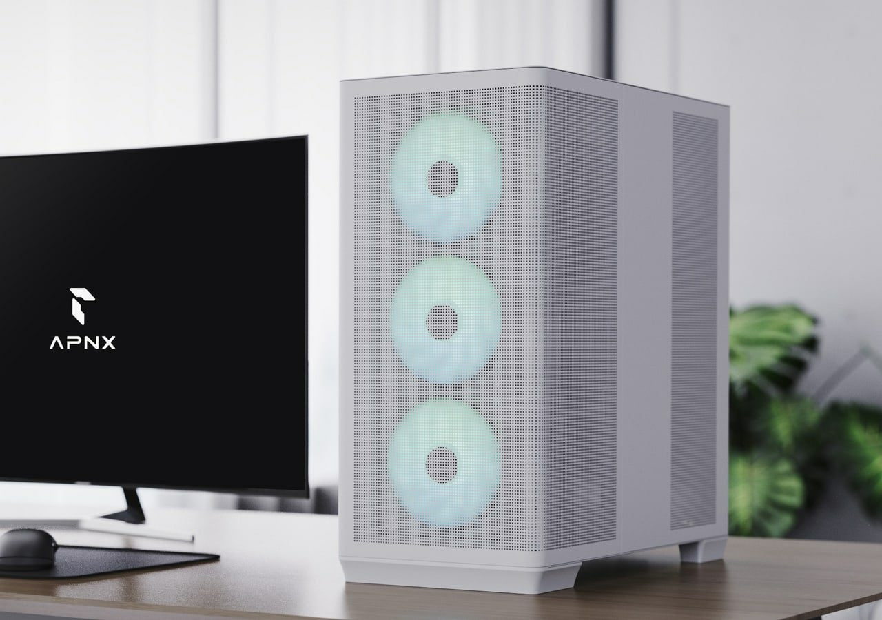 EAN 4711099479610 - APNX C1-R-WT-v1 Midi Tower Blanco imagen 3