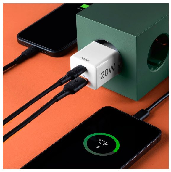 Cargador Hama 00201991 De Dispositivo Móvil Auriculares, Batería Portátil, Smartphone, Tableta Blanco Corriente Alterna Carga Rápida Interior