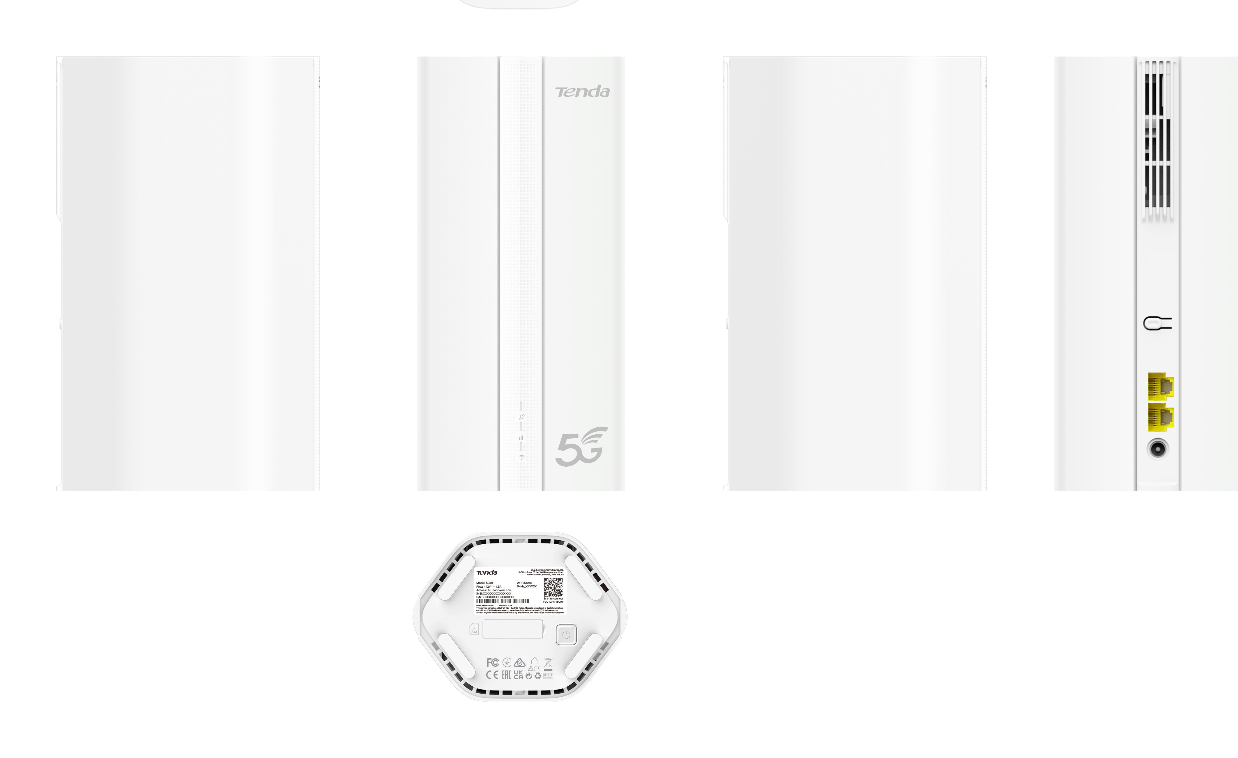 EAN 6932849430868 - Tenda 5G01 router inalámbrico Gigabit Ethernet Doble banda (2,4 GHz / 5 GHz) 5G Blanco imagen 4