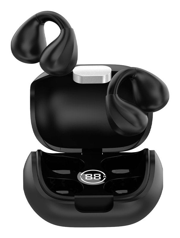 Cool Auriculares Stereo Bluetooth Earbuds Clip Negro