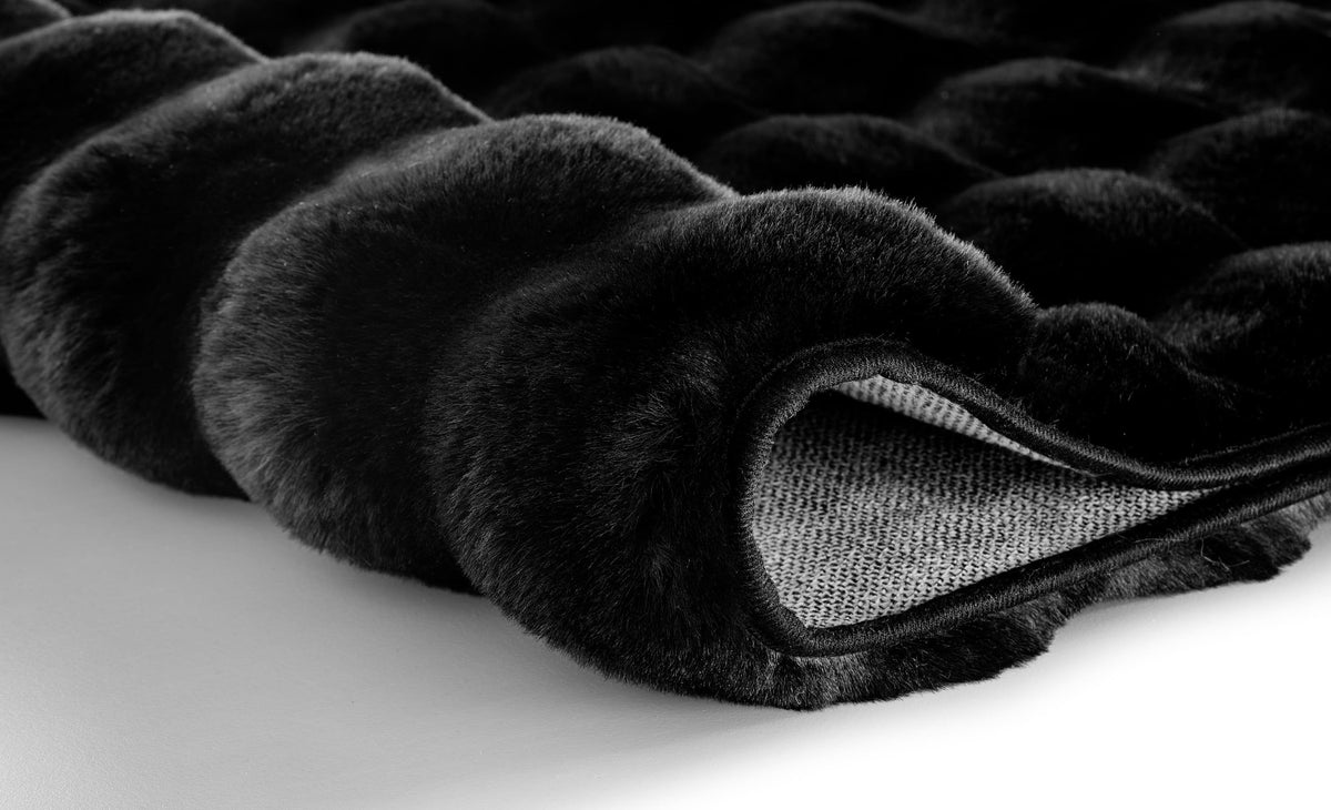 Alfombra De Baño Cloud Luks 60x90 Negro Kleine Wolke