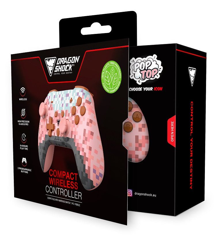 EAN 5425025595266 - Dragonshock PopTop Rosa, Marrón, Negro, Azul claro, Púrpura Bluetooth Gamepad Analógico/Digital Nintendo imagen 6