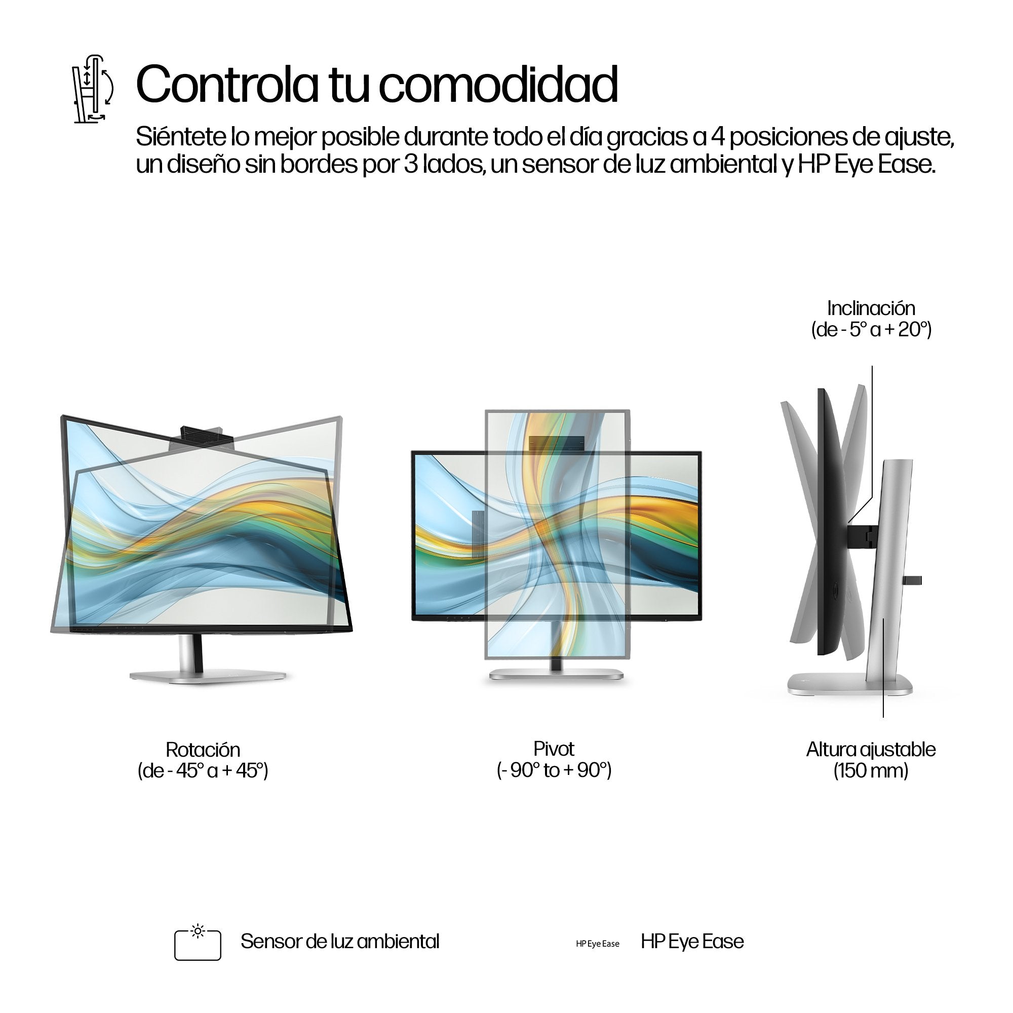 EAN 5715063749555 - HP Series 5 Pro 27 inch QHD USB-C Conferencing Monitor - 527pm pantalla para PC 68,6 cm (27") 2560 x 1440 imagen 8