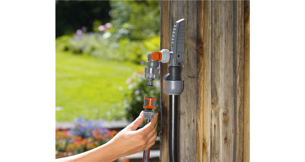 Gardena 8254-20 Tapón De Agua Grifo Gris / Naranja, 26,5 Mm (G 3/4 ")