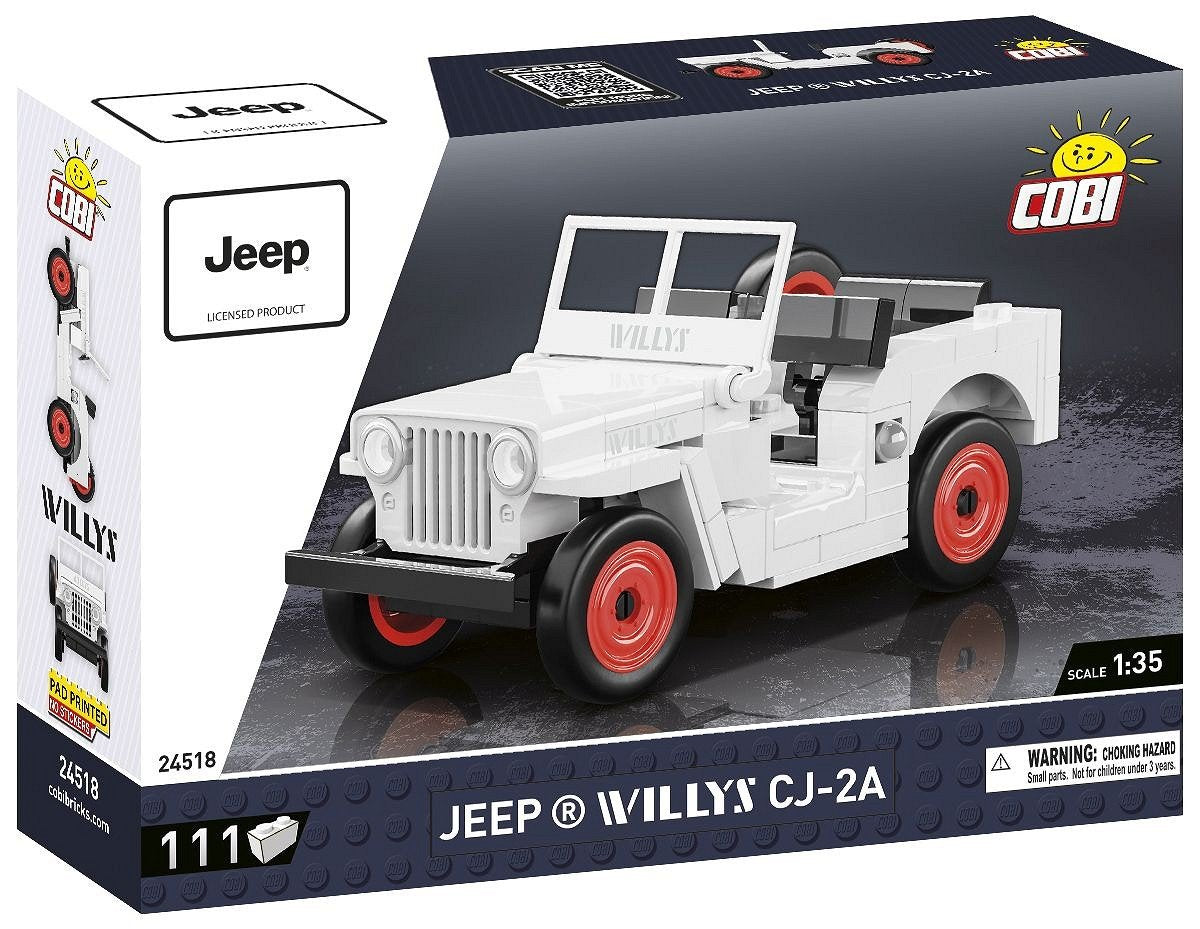 Cobi Jeep Willys Cj-2a, Juguetes De Construcción White Cobi-24518