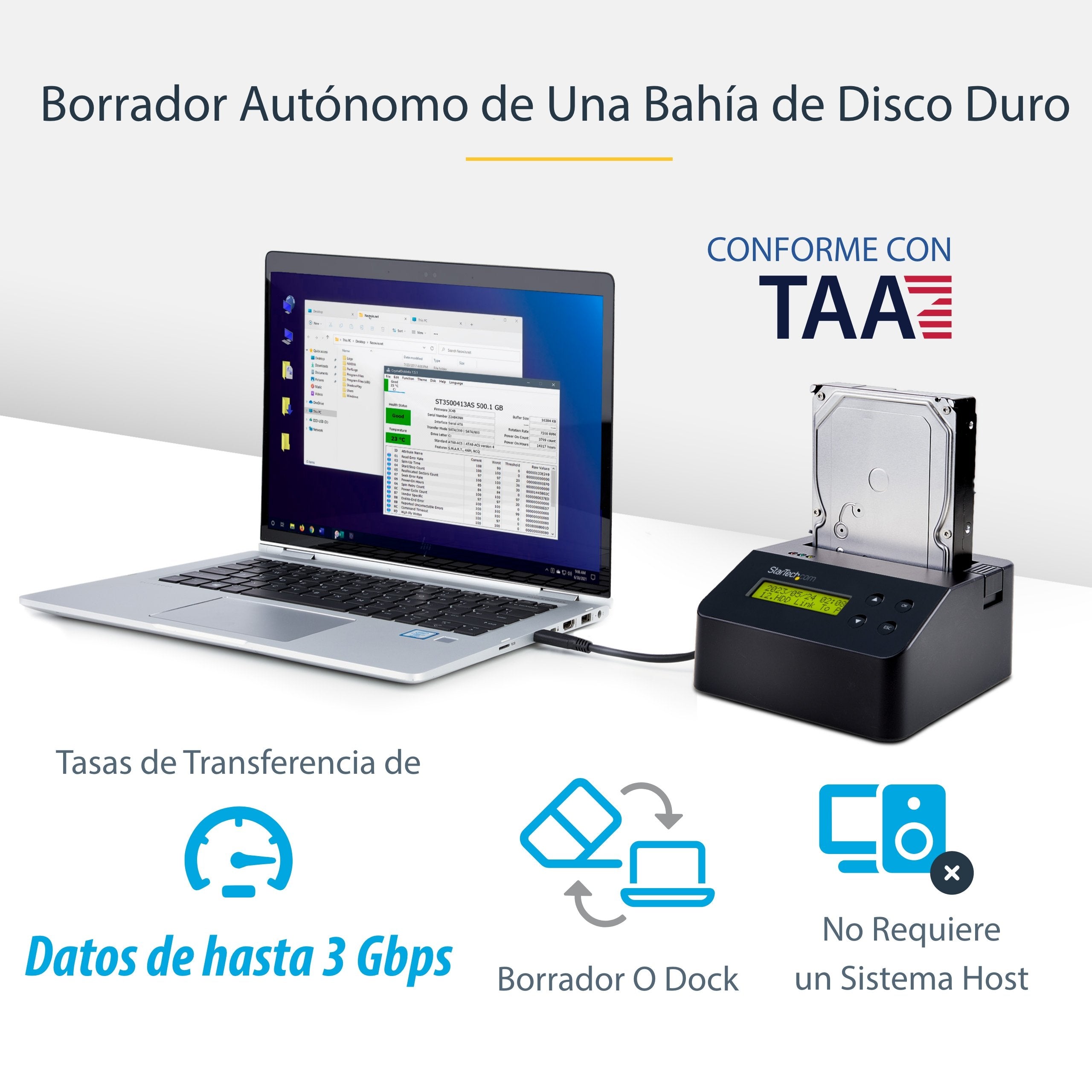 EAN 0065030861137 - StarTech.com SDOCK1EU3P accesorio y pieza para dispositivo de almacenamiento de datos Borrador de unidad imagen 7