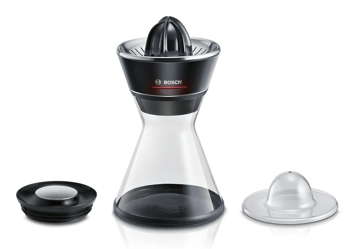 EAN 4242002996776 - Bosch MCP72GPB prensasde cítricos Plástico, Acero inoxidable Negro, Transparente imagen 10