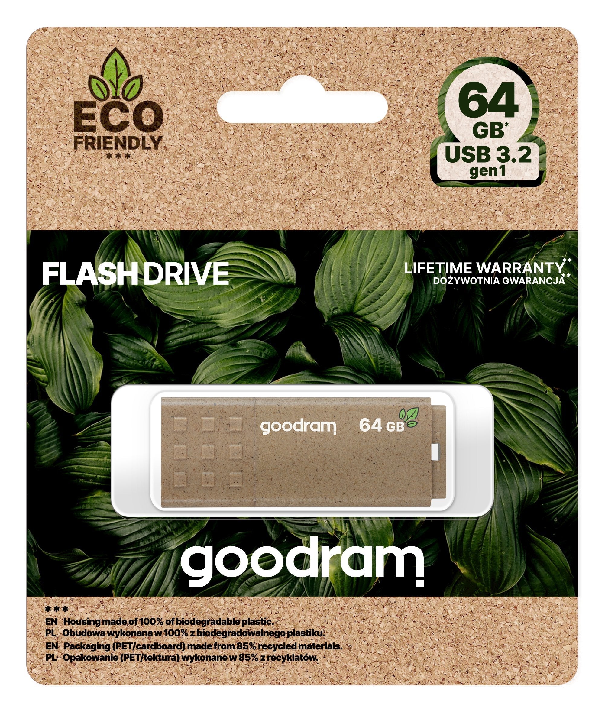 EAN 5908267960479 - Goodram UME3 Eco Friendly unidad flash USB 64 GB USB tipo A 3.2 Gen 1 (3.1 Gen 1) Marrón imagen 5