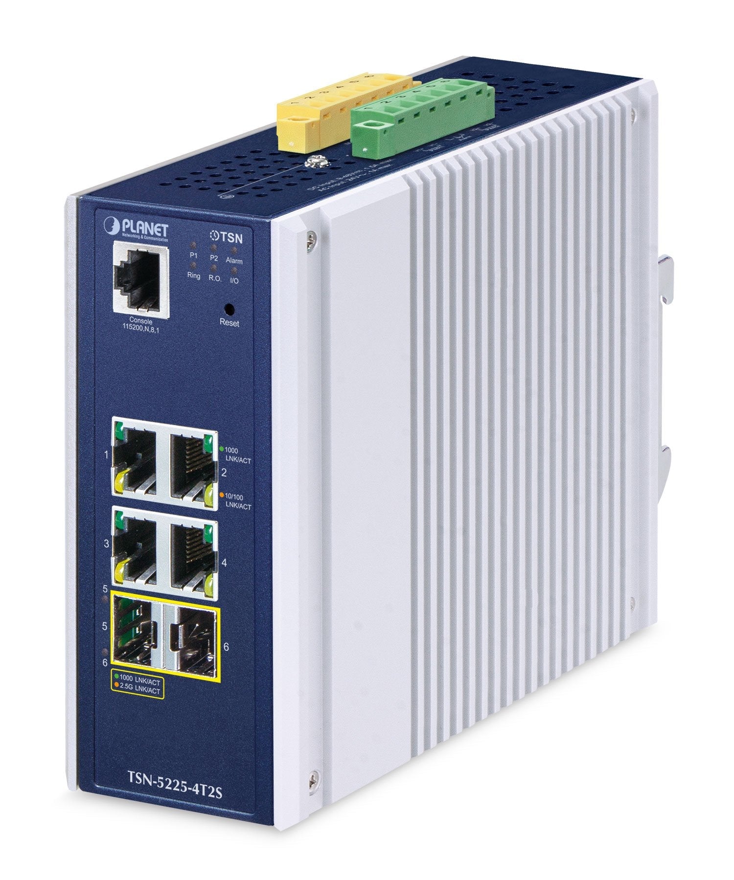 Planet Indumrial L2+ 4-Port Managed Tsn Switch Tsn-5225-4t2