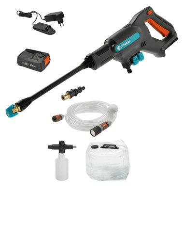 EAN 4078500053488 - Gardena AquaClean 24/18V P4A Limpiadora de alta presión o Hidrolimpiadora Compacto Batería 250 l/h Negro, imagen 2