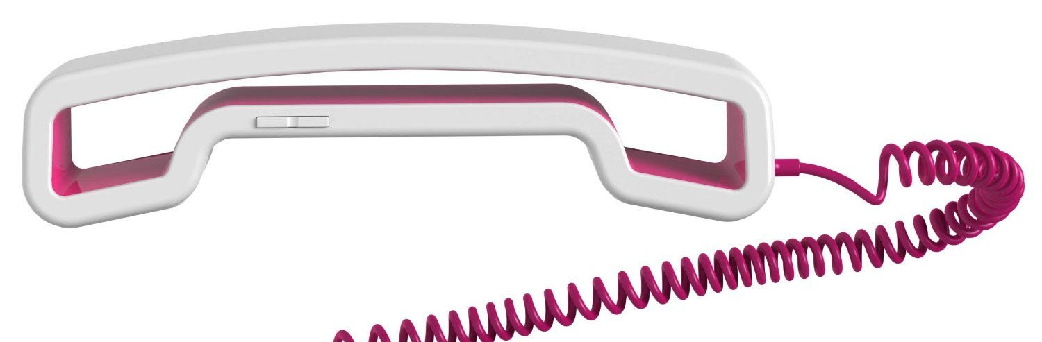 Cornetta Earphone Jack 3.5 Swissvoice Ch05 White Pink
