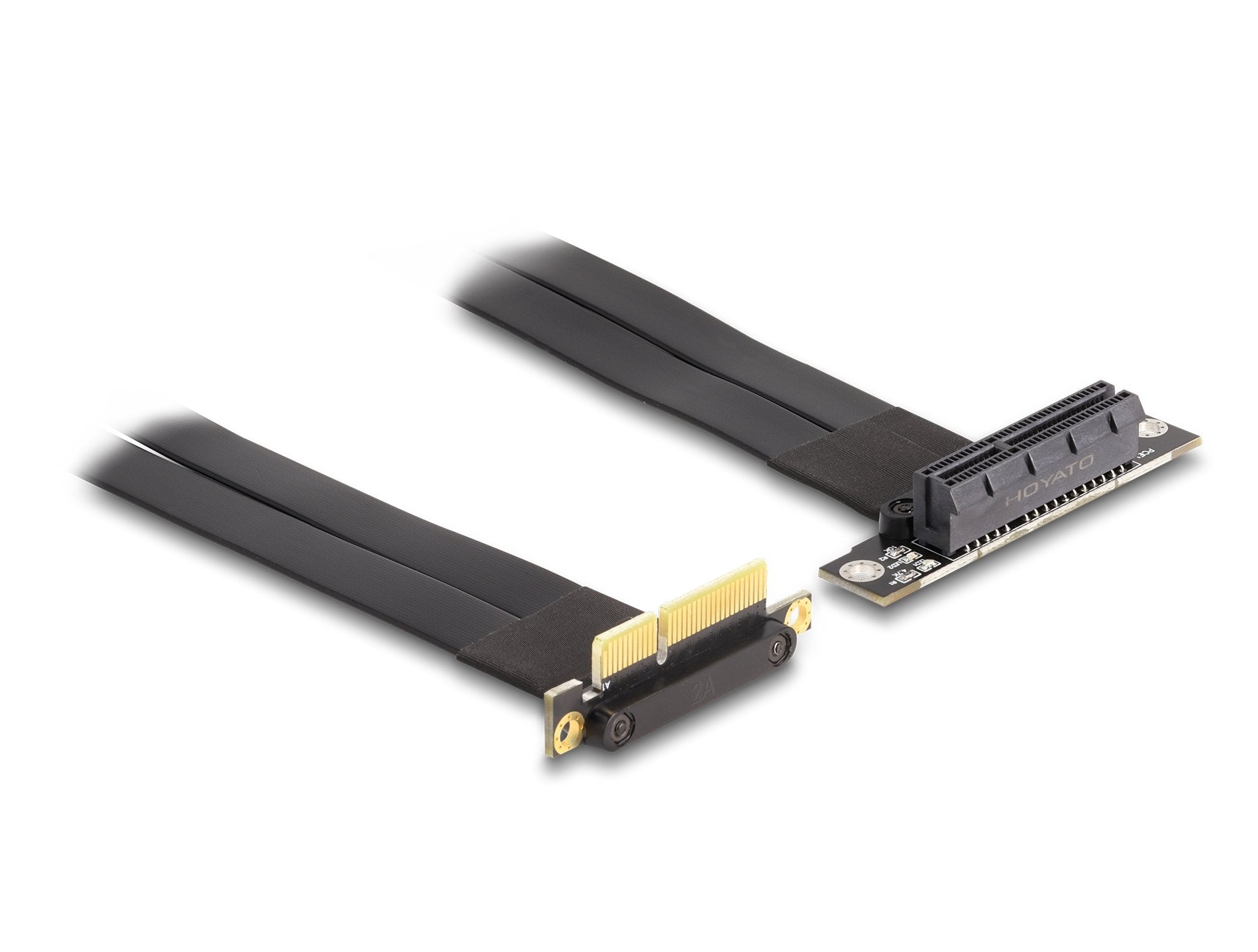 Delock 88044 Tarjeta Elevadora Pci Express X4 Macho Con Ángulo De 90° A Ranura X4 Con Ángulo De 90° Con Cable 30 Cm