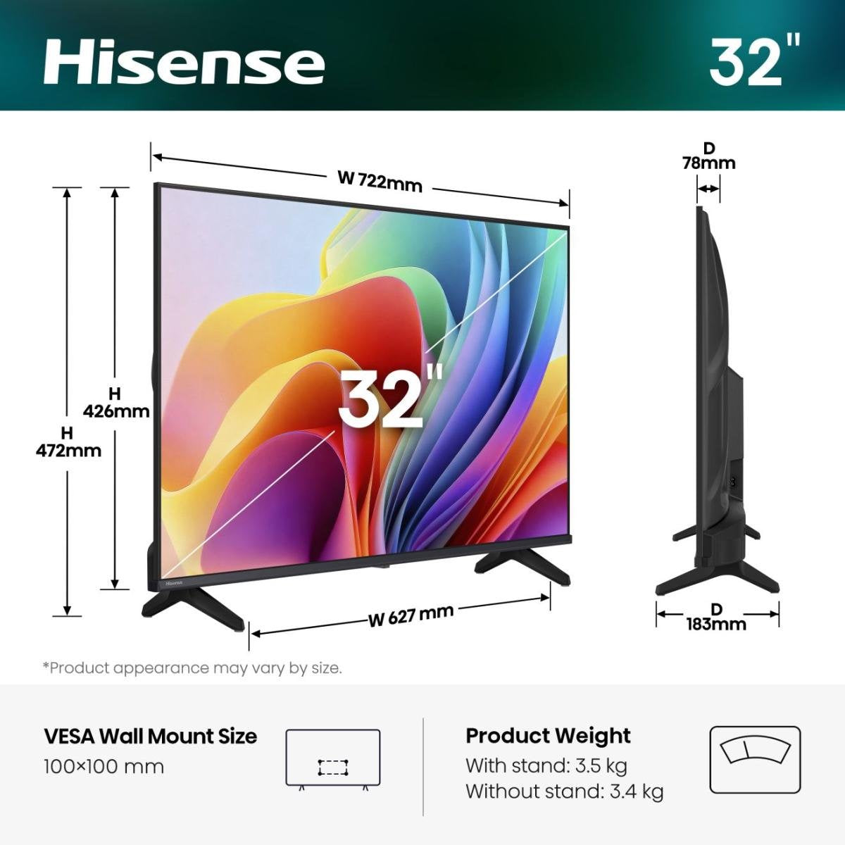 EAN 6942351429236 - Hisense 32A49S 81,3 cm (32") HD Smart TV Wifi Negro imagen 2