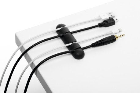Durable Cavoline Clip 4 Escritorio Soporte Para Cables Negro