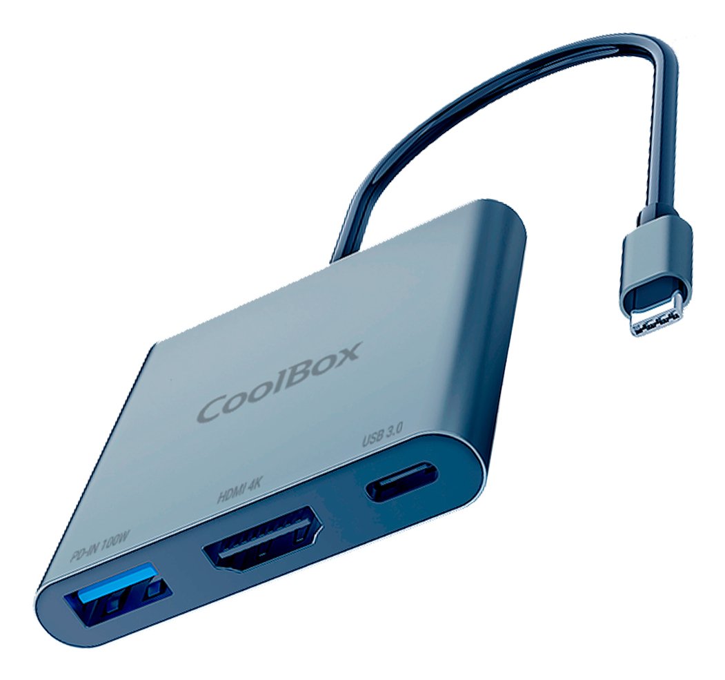 EAN 8436624420269 - CoolBox miniDOCK C31 Alámbrico USB 3.2 Gen 1 (3.1 Gen 1) Type-C Gris imagen 1