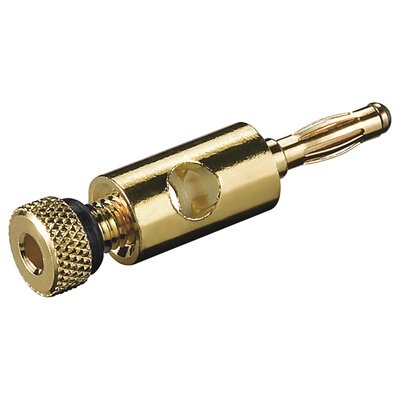 Goobay 11683 Conector Banana Oro