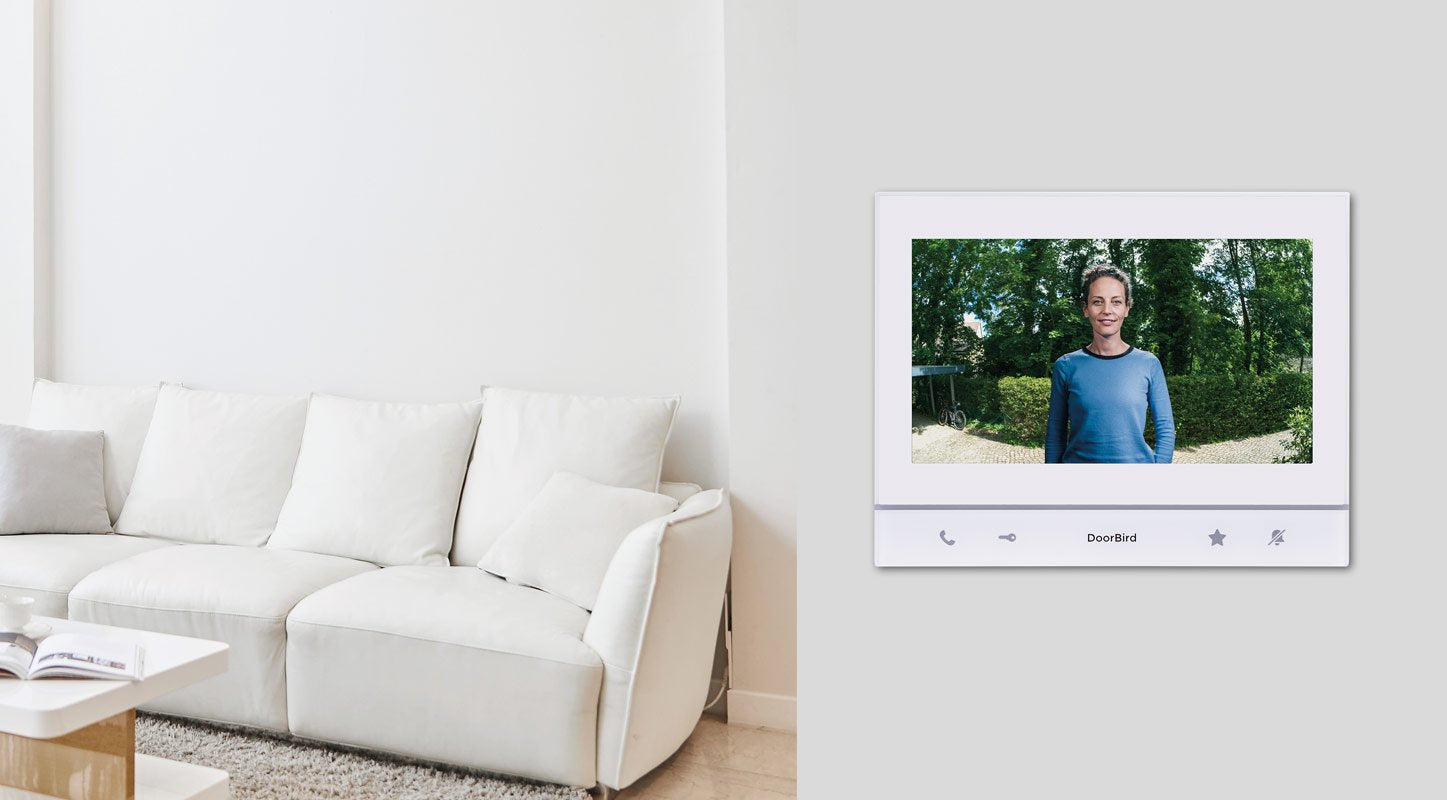 Doorbird A1103, 17,8 Cm (7"), Ips, 1024 X 600 Pixel, Kapazitiv, Negro, Blanco, Schnelles Ethernet