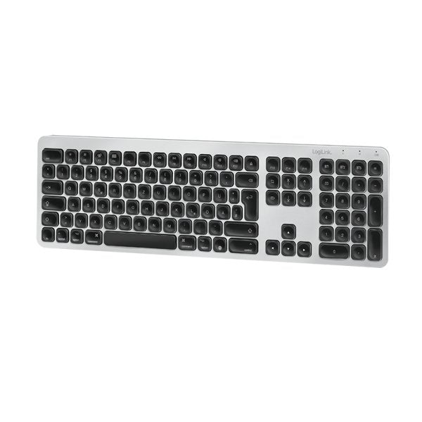 Teclado Aleman Logilink Id0206 Bluetooth Gris