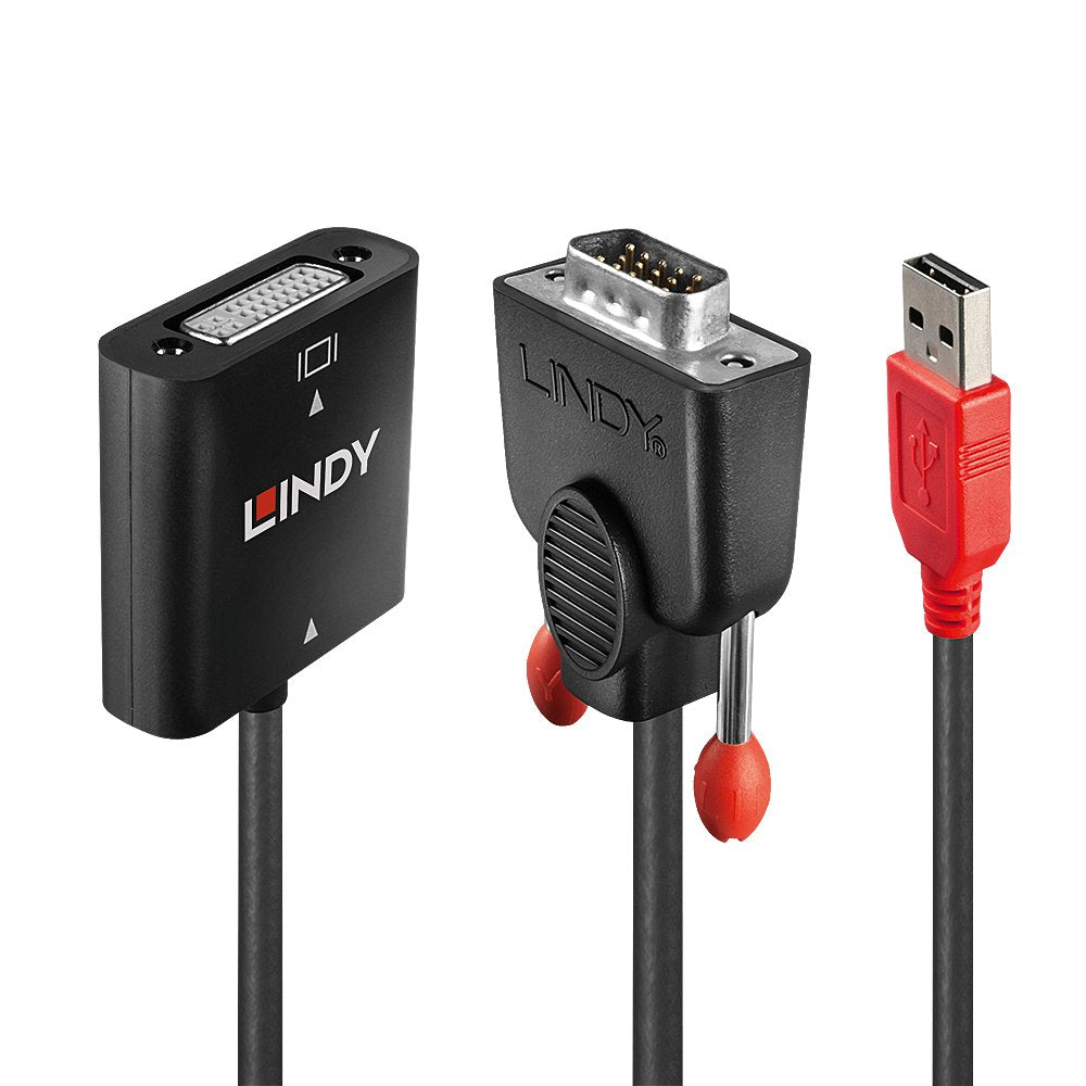 Lindy Convertidor Vga A Dvi-D 1920x1200 Alimentación Por Usb
