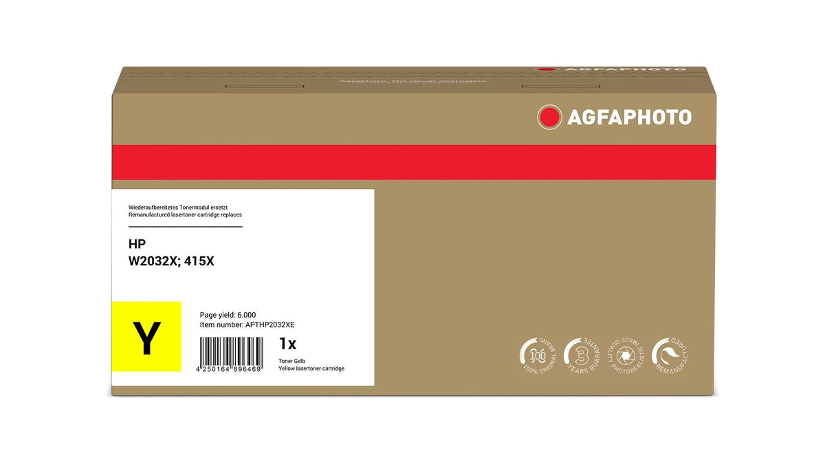 EAN 4250164896469 - AgfaPhoto APTHP2032XE cartucho de tóner 1 pieza(s) Compatible Amarillo imagen 2