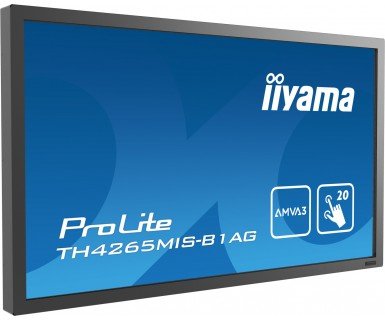 Monitor Iiyama Prolite Th4265mis-B1ag Pantalla Táctil 42" 1920 X 1080 Pixeles Multi-Touch Negro