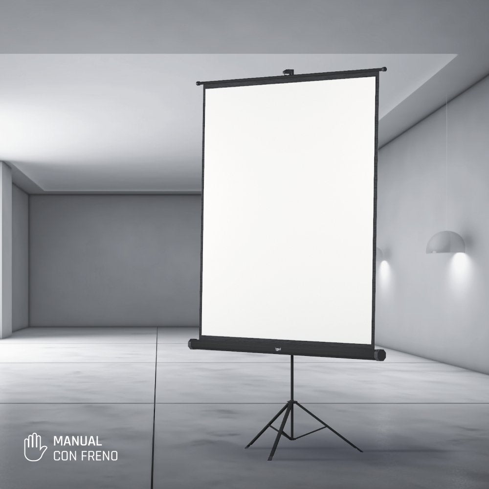 Iggual Pantalla Mural 200x200 Cm Con Trípode+Bolsa