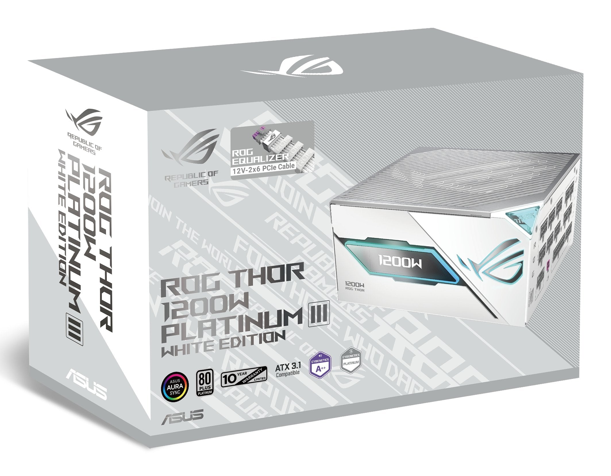 Asus Netzteil Rog-Thor-1200p3-Wht-Gaming-E 1200w 80+ Platin
