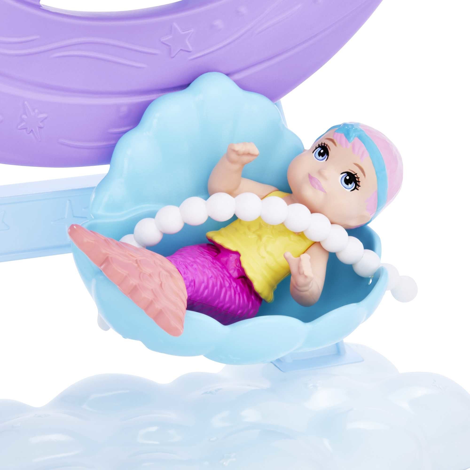 Muñeca Barbie Mattel Sirena Juego De Cuidado Con Merbaby Y Foca