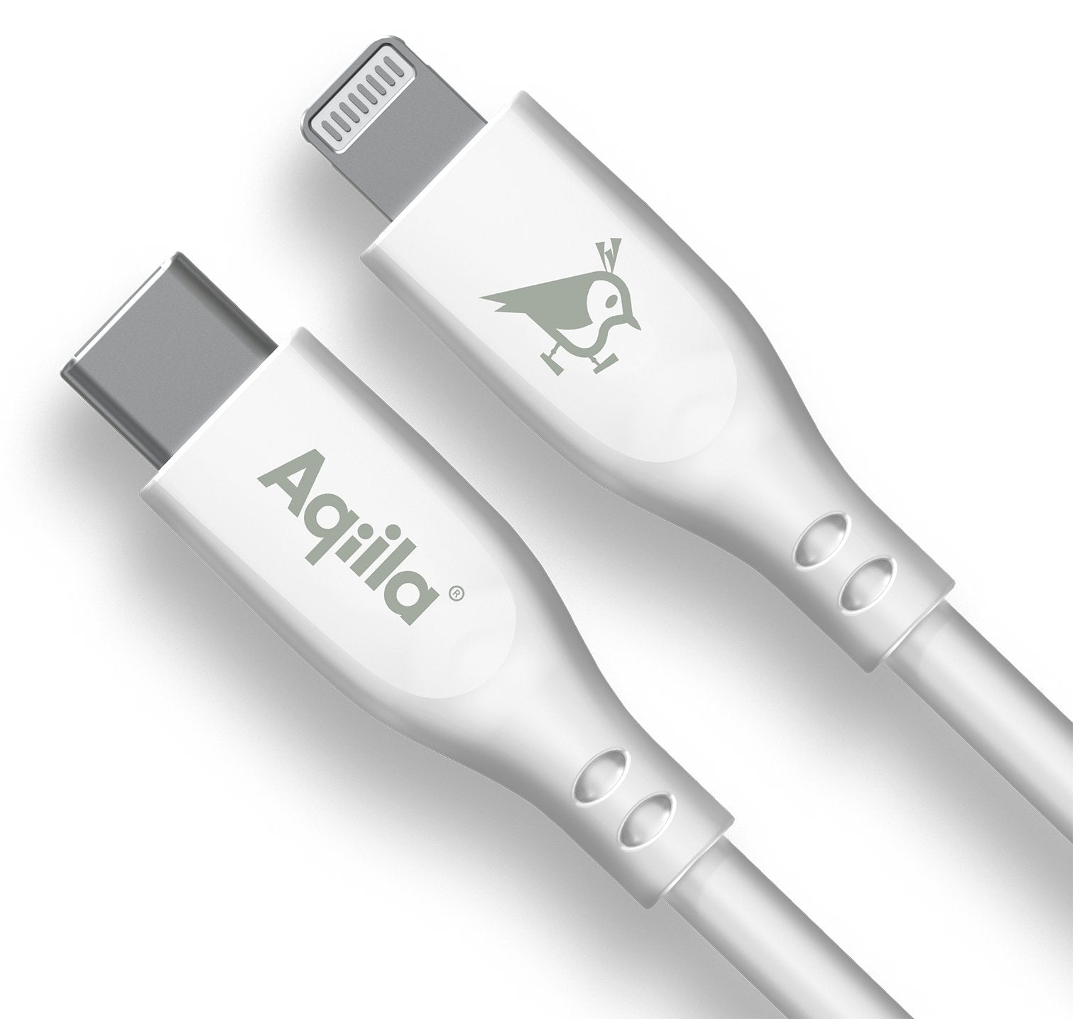 EAN 8716778931843 - Aqiila Cablebird CS12 cable USB USB 2.0 2 m Lightning USB C Blanco imagen 2
