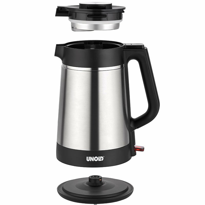 EAN 4011689187155 - Unold 18715 tetera eléctrica 1,5 L 1800 W Negro, Acero inoxidable imagen 2
