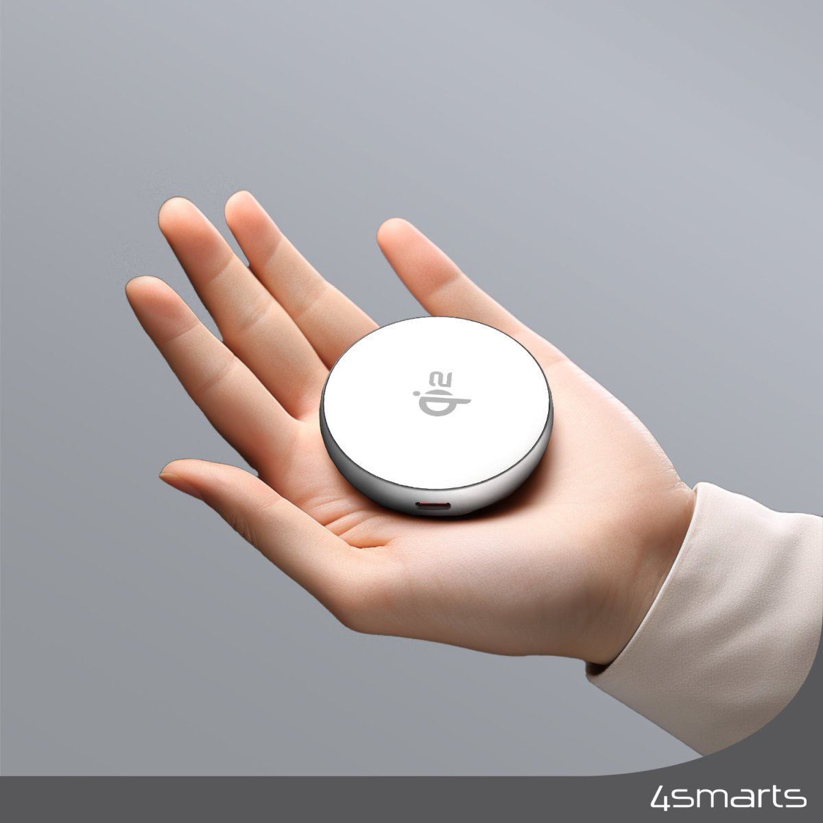 4smarts Qi2 Charger Kickstand Plata / Blanco