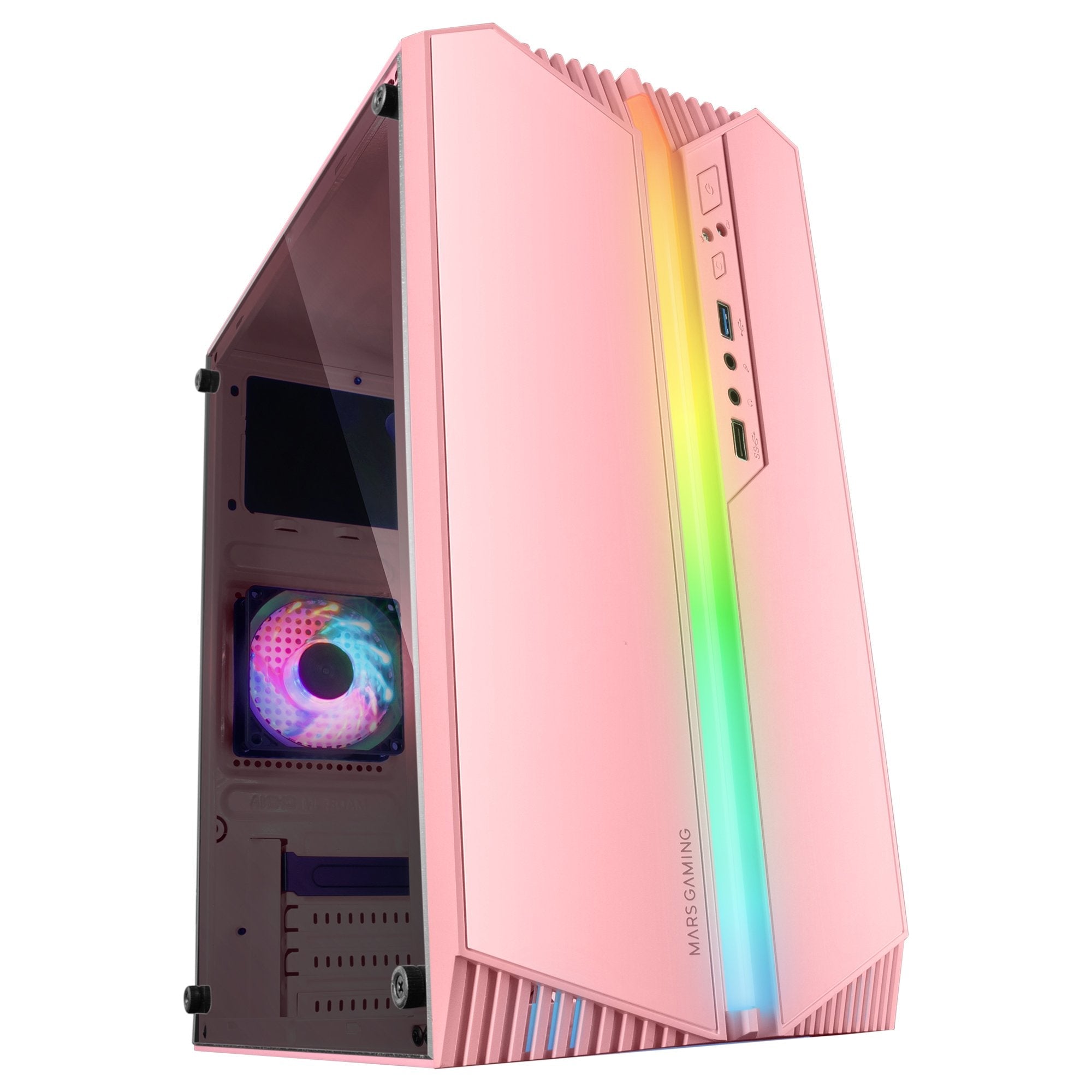 Caja Microatx Mc-S1 Rosa Mars Gaming