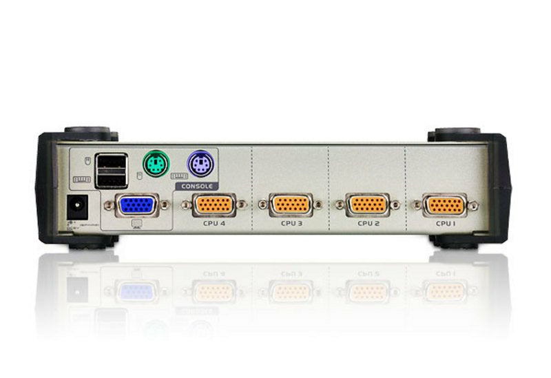 Switch Kvm, Aten, 4 Canales, Cs84u, Ps/2 O Usb