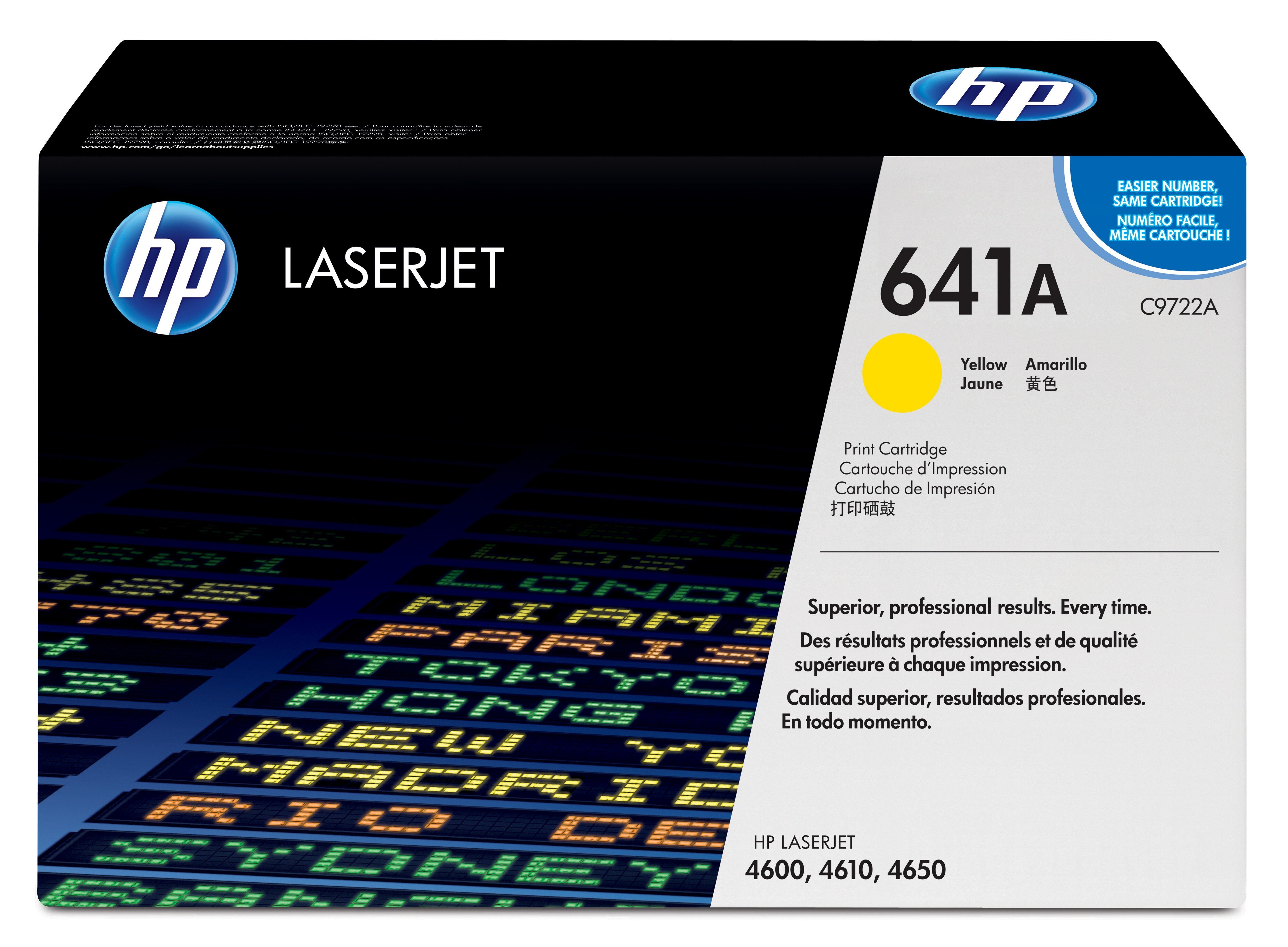 Toner Original Hp 641a Amarillo C9722a