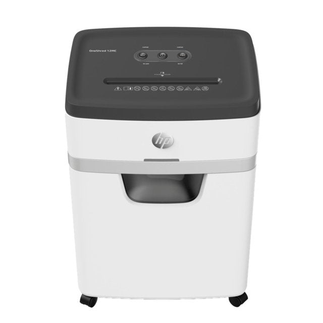 Destructora Hp Oneshred 12mc, Micro Corte, P-5, 12 Tarjetas, 25l, Gris Claro