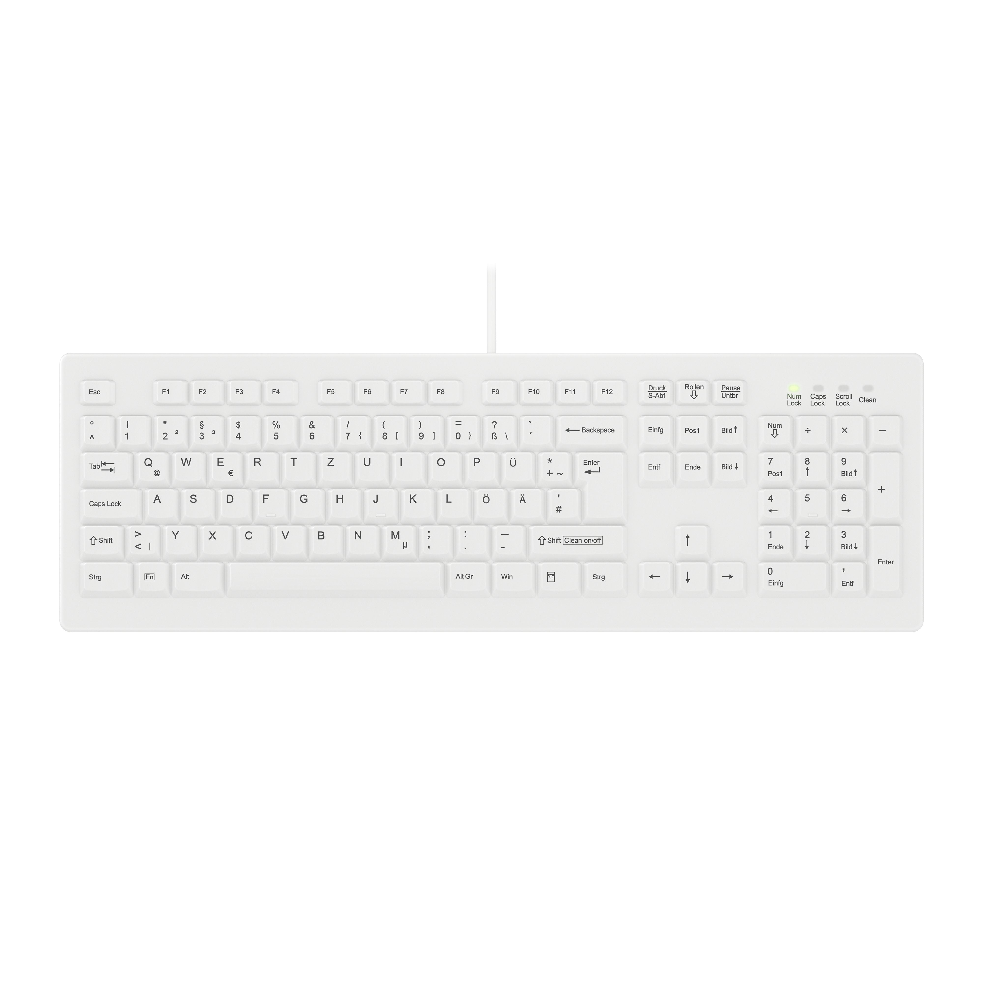 EAN 4025112098574 - Contour Design Active Key AK-C8100F-UVS-W/GE teclado Médico USB QWERTZ Alemán Blanco imagen 1