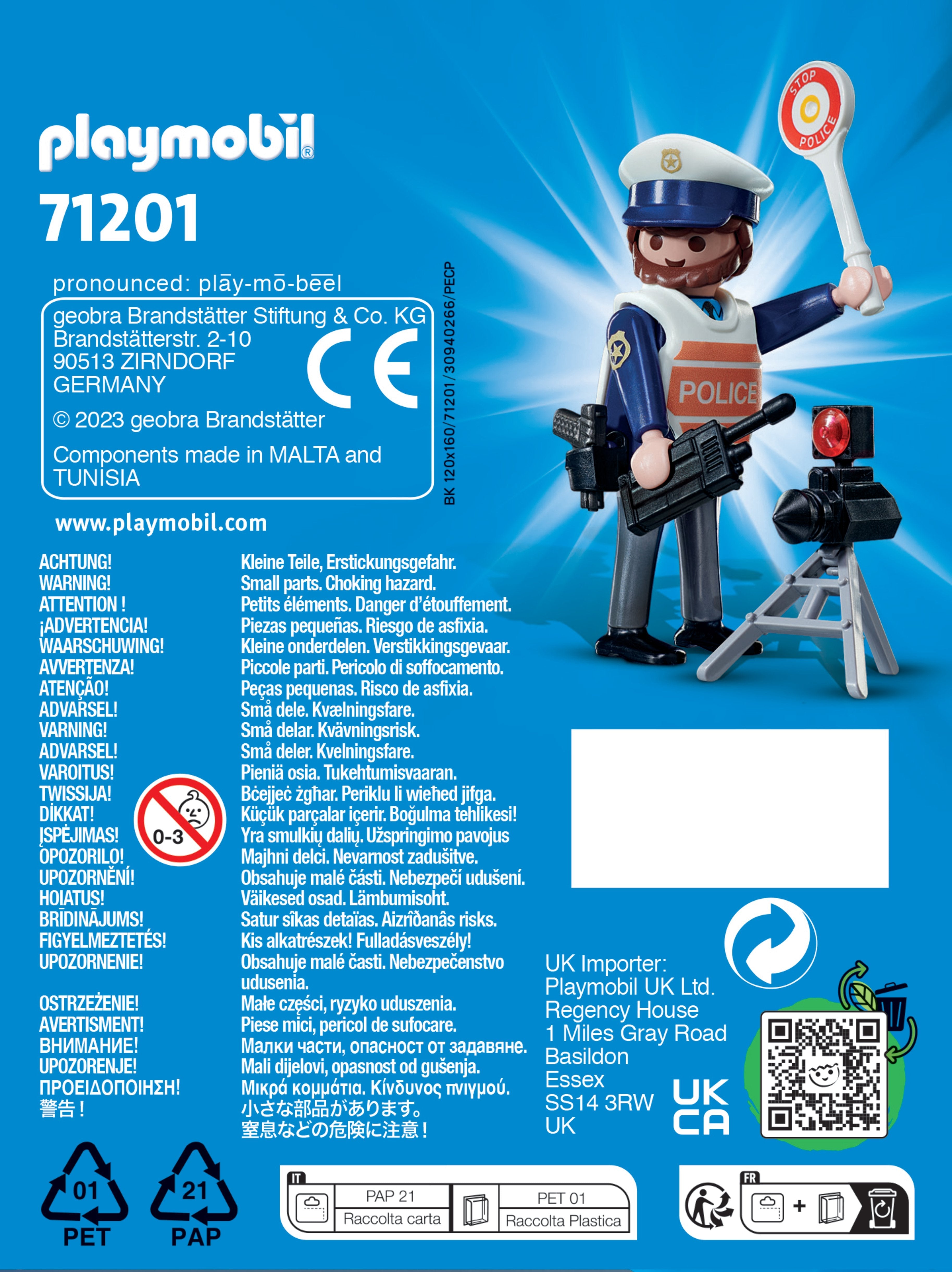 Playmobil 71201 Paymo Friends Policia Trafico