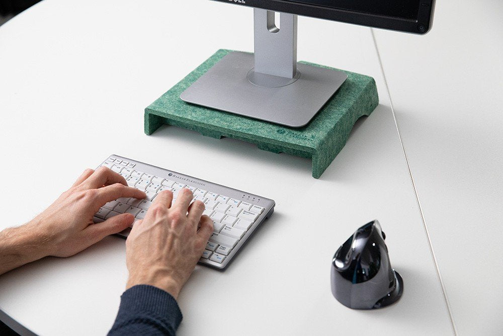 EAN 8719274674054 - BakkerElkhuizen Q-Riser 50 Circular 76,2 cm (30") Escritorio Verde imagen 9