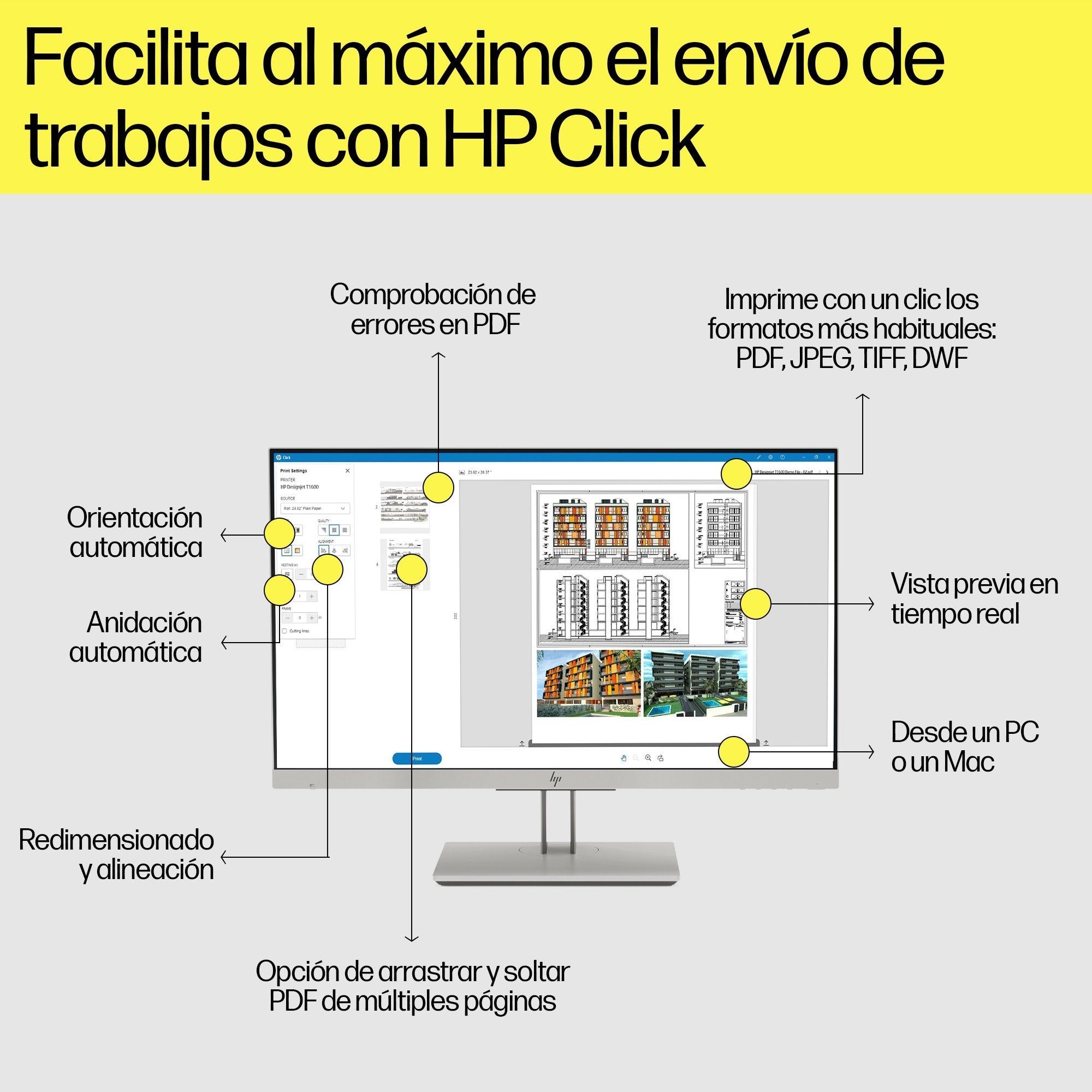 EAN 0193808345951 - HP Designjet T1600dr 36-in PostScript Printer impresora de gran formato Inyección de tinta térmica Color imagen 16
