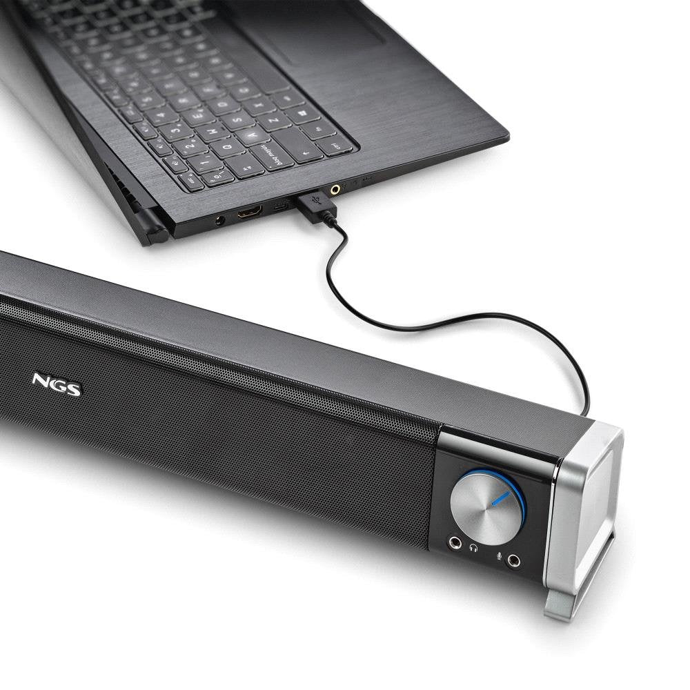 Barra De Sonido Con Bluetooth Ngs Subway 40w 2.0 Negra