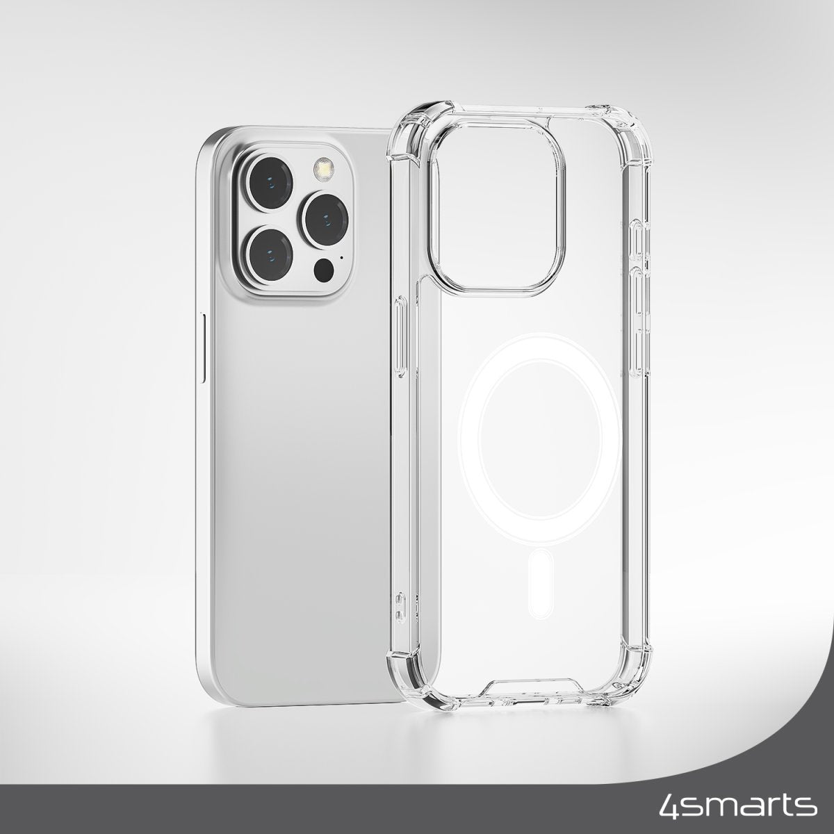 Funda 4smarts Ibiza Para Iphone 15 (6.1") Carcasa Rígida Transparente