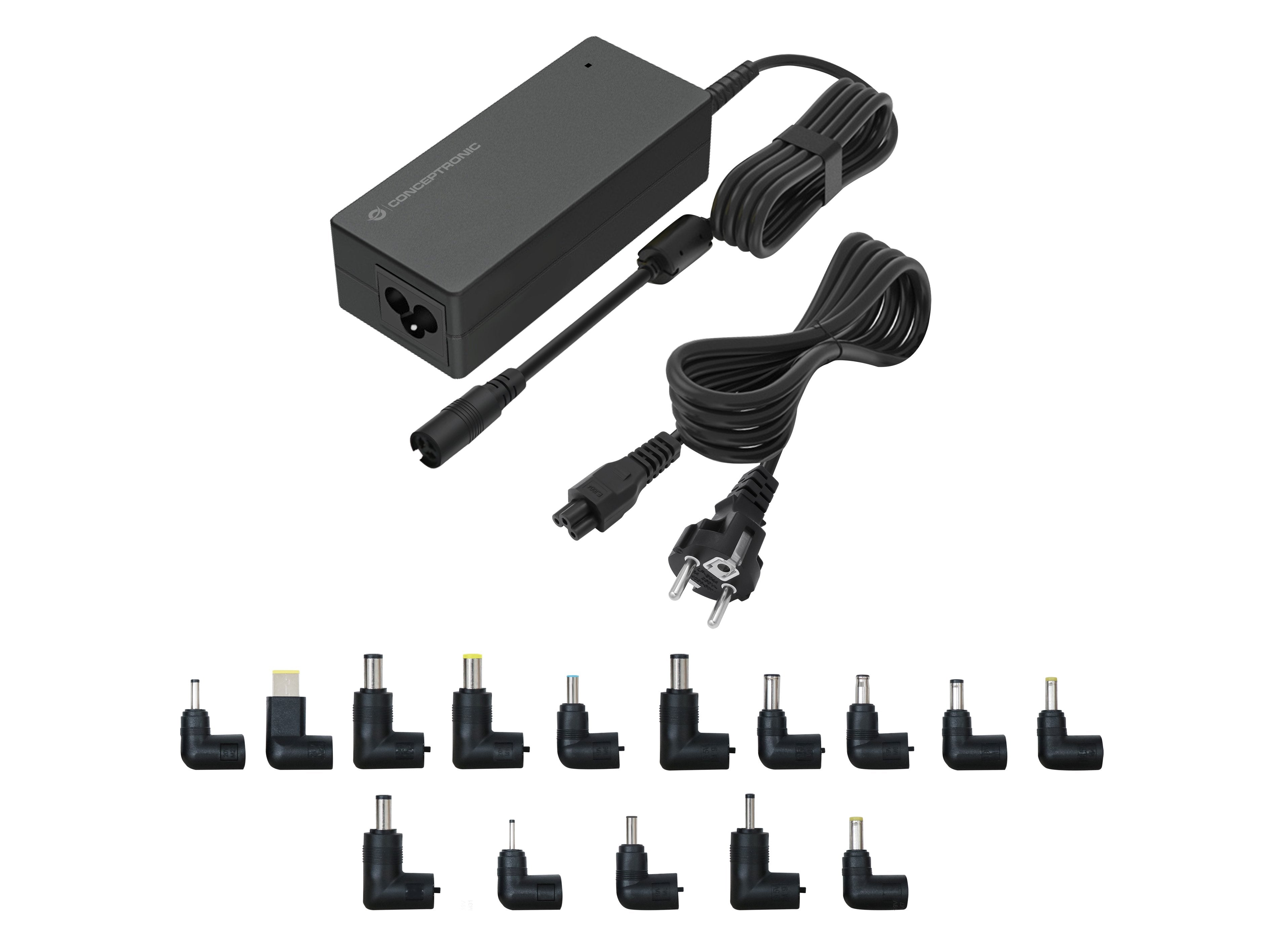 EAN 4015867242544 - Conceptronic OZUL08B15 adaptador e inversor de corriente Interior 90 W Negro imagen 1