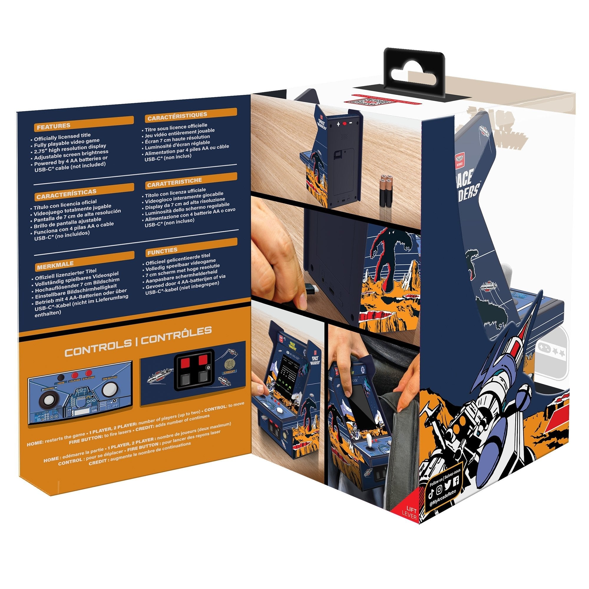 My Arcade Micro Player Pro Space Invaders 6.75" Dgunl-7004