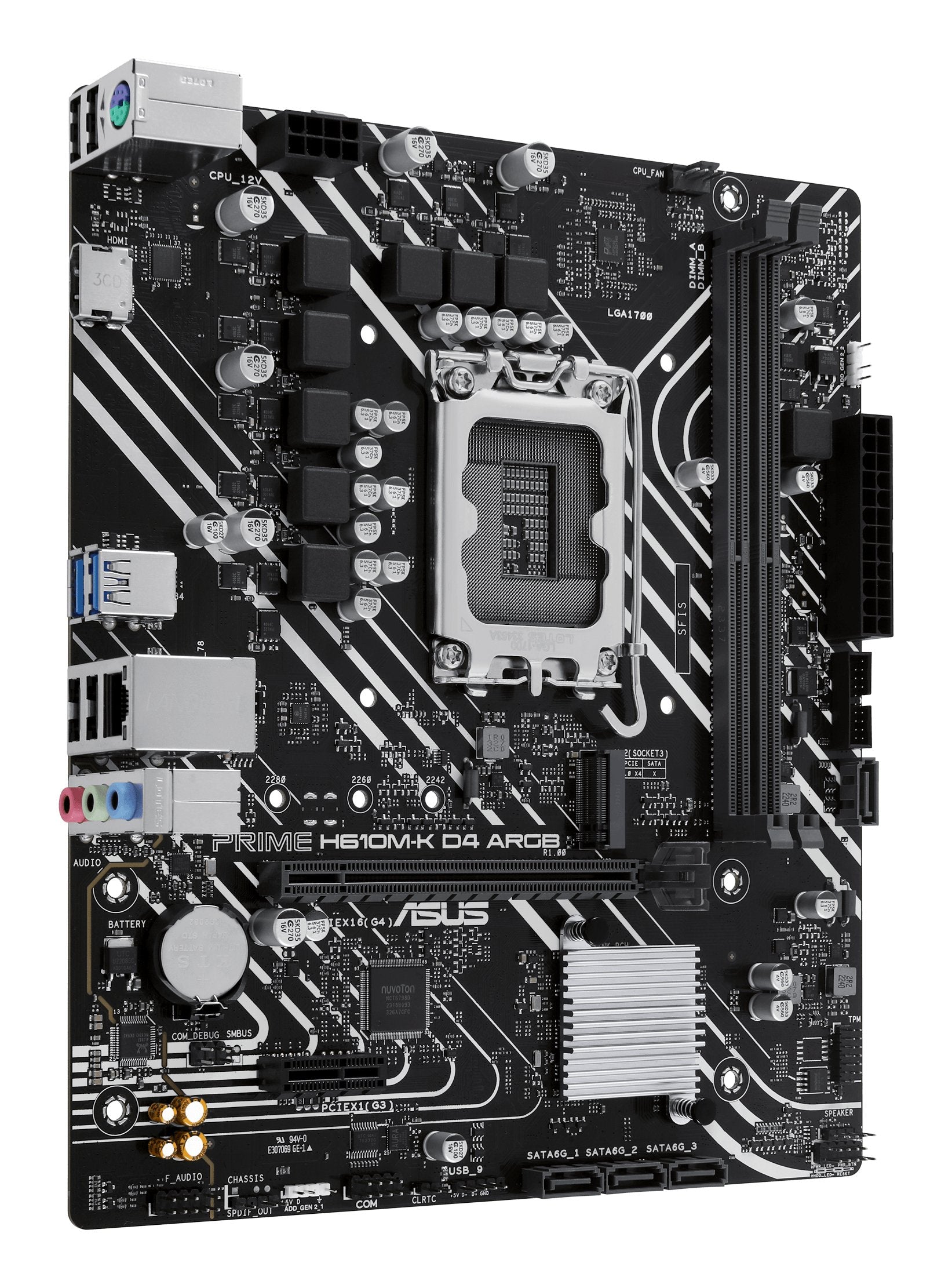 EAN 4711387460177 - ASUS PRIME H610M-K D4 ARGB Intel H610 LGA 1700 micro ATX imagen 3