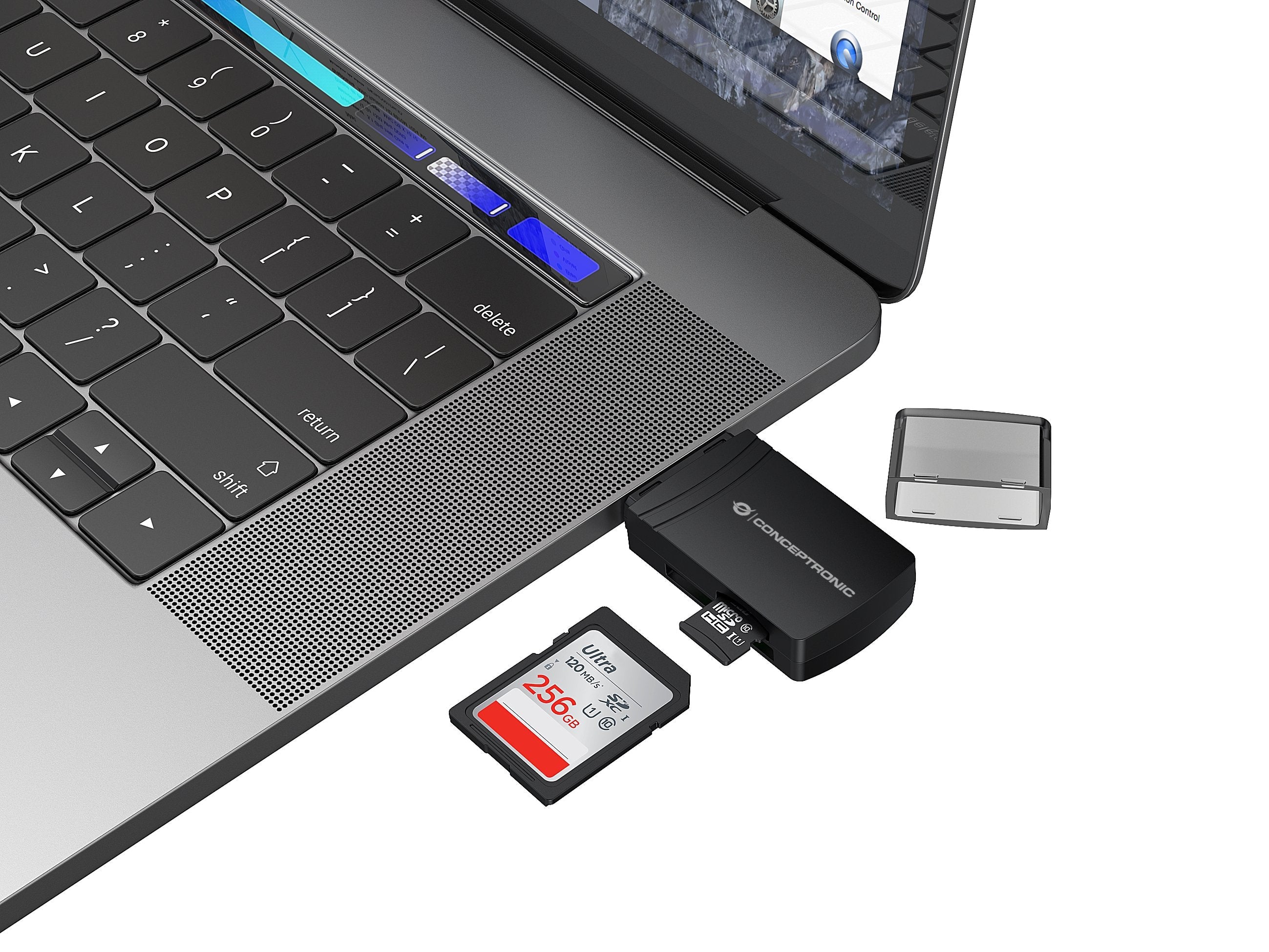 EAN 4015867238561 - Conceptronic BIAN06B lector de tarjeta USB 3.2 Gen 1 (3.1 Gen 1) Type-A Negro imagen 4