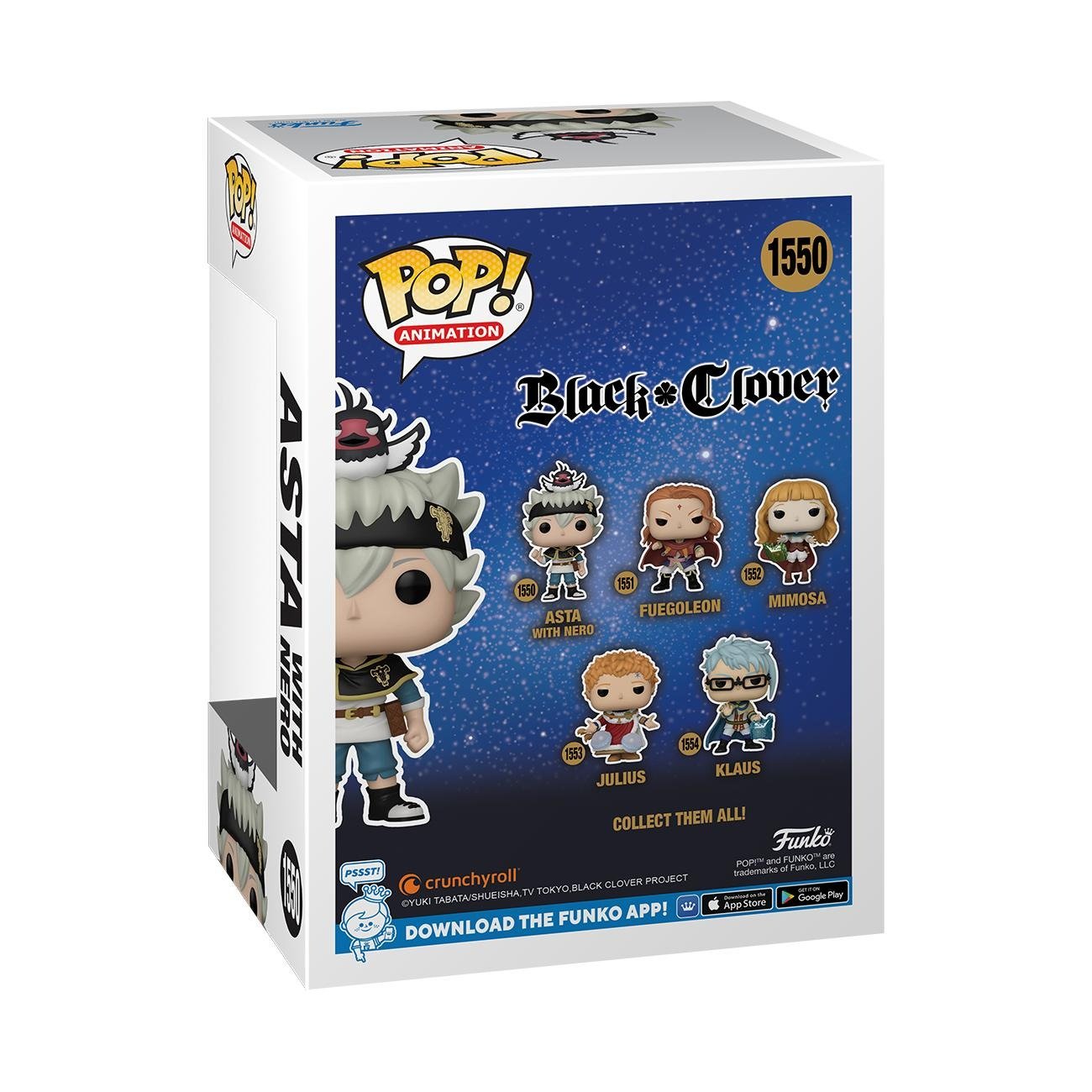 Funko Pop Black Clover Asta Con Nero 72115