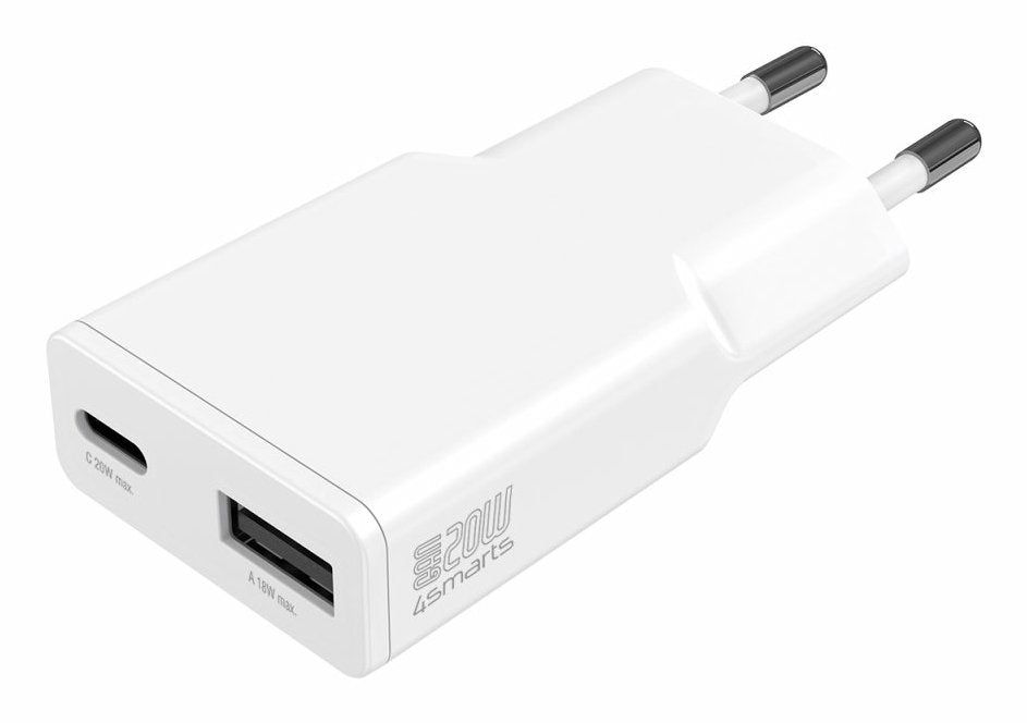 EAN 4252011909001 - 4smarts 541122 cargador de dispositivo móvil Smartphone, Tableta Blanco Corriente alterna Carga rápida In imagen 1
