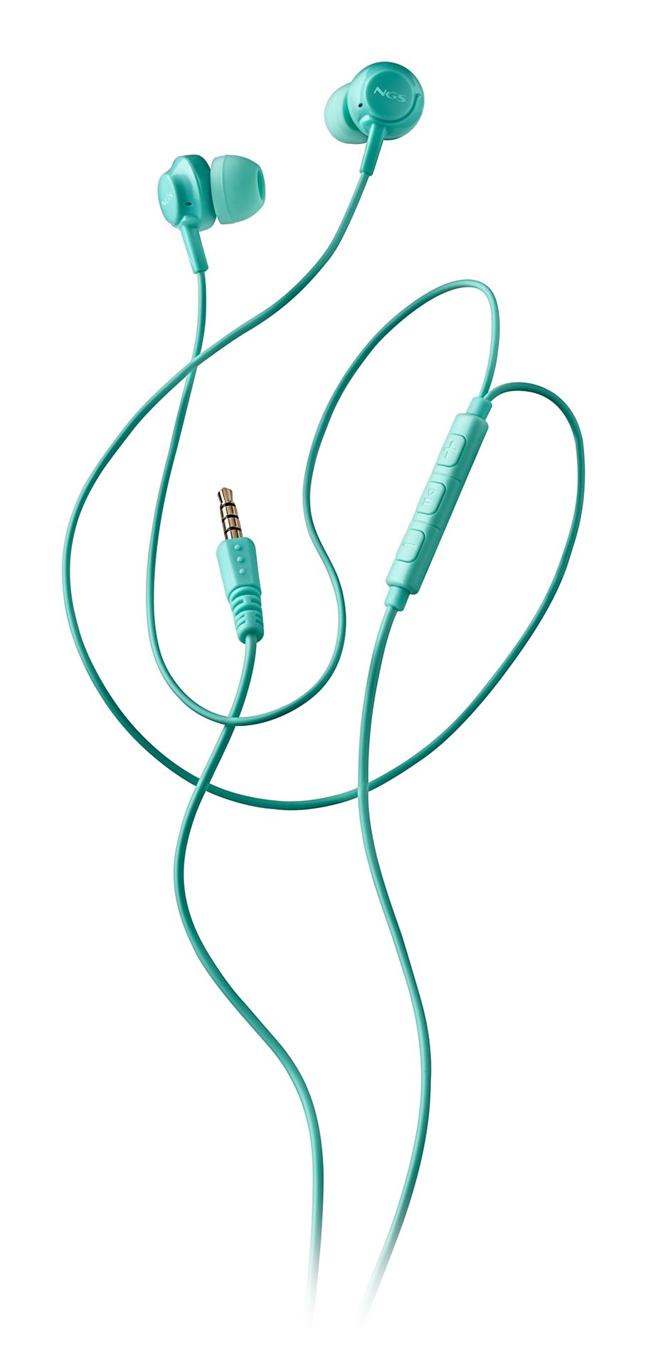 Auriculares Intrauditivos Ngs Cross Drift Con Micrófono Jack 3.5 Verdes